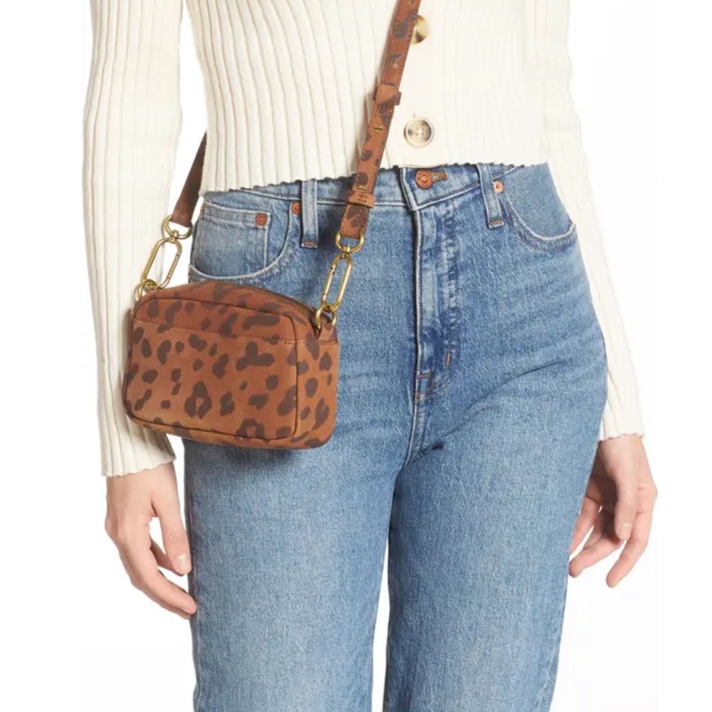 Madewell Mini Essentials Bag in Leopard